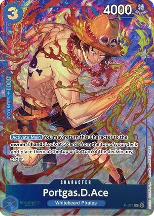 Portgas.D.Ace (Premium Card Collection -Best Selection Vol. 3-) (P-074) One Piece Promotion Cards Foil - Game Nerdz Portgas.D.Ace (Premium Card Collection -Best Selection Vol. 3-) (P-074) One Piece Promotion Cards Foil - Game Nerdz