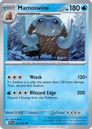 Mamoswine 25 - ME02 Phantasmal Flames - Game Nerdz