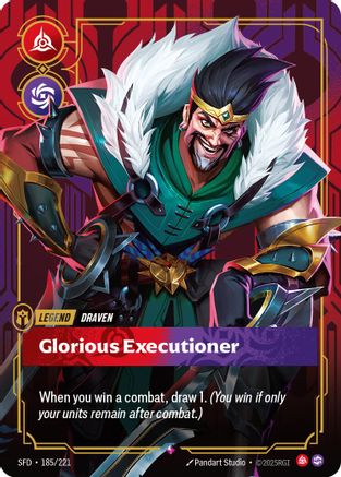 Draven - Glorious Executioner (185/221) - Spiritforged Foil - Game