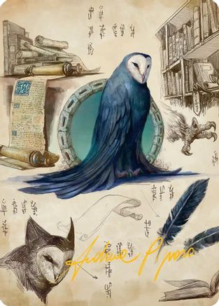 Wan Shi Tong, Librarian Art Card (Gold-Stamped Signature) (ASTLA