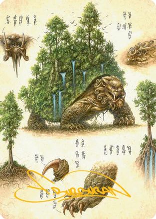 The Lion-Turtle Art Card (Gold-Stamped Signature) (ASTLA-037