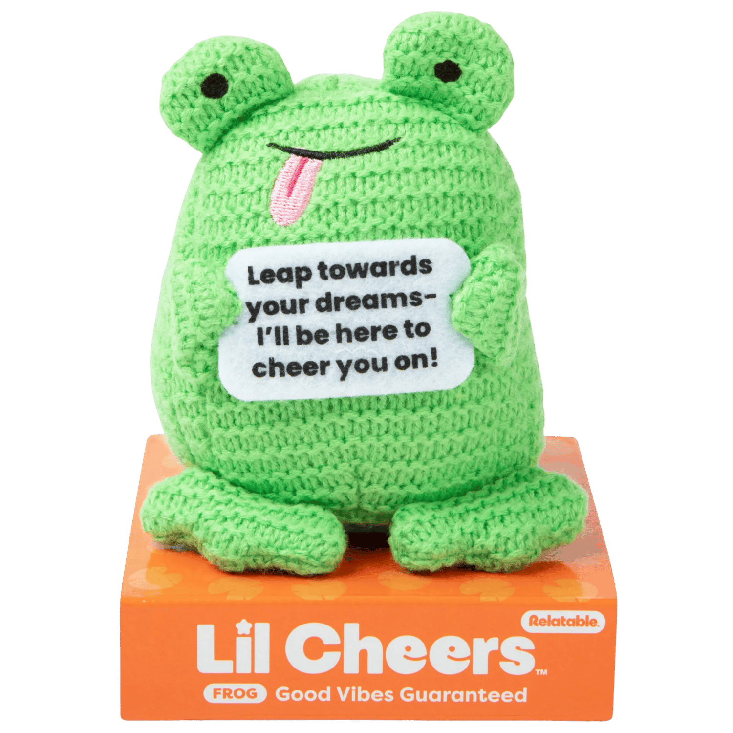 GENERATIONS - あーちゃん54889 Lil Cheers: Daily Positivity Crochet Plush - Frog - Game Nerdz