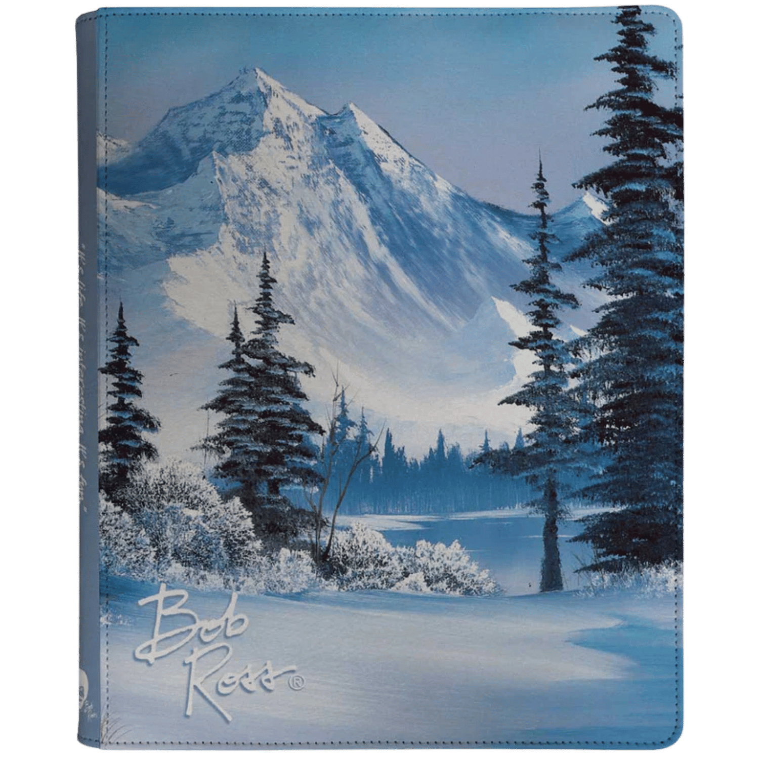 9 Pocket Pro Zippered Binder - Bob Ross Winter Paradise