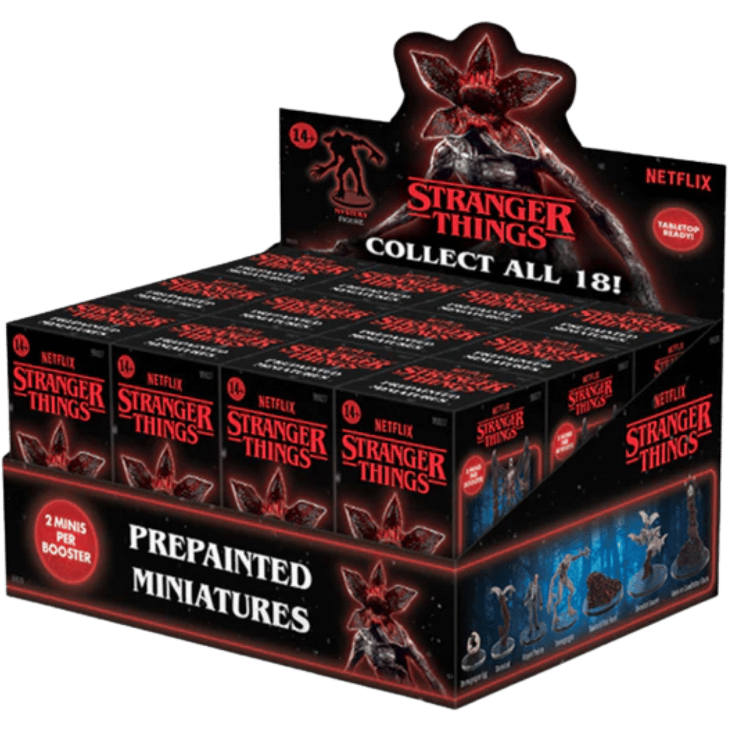 Stranger Things Prepainted Miniatures 2-Figure Booster - Display (12) - Game Nerdz Stranger Things Prepainted Miniatures 2-Figure Booster - Display (12) - Game Nerdz