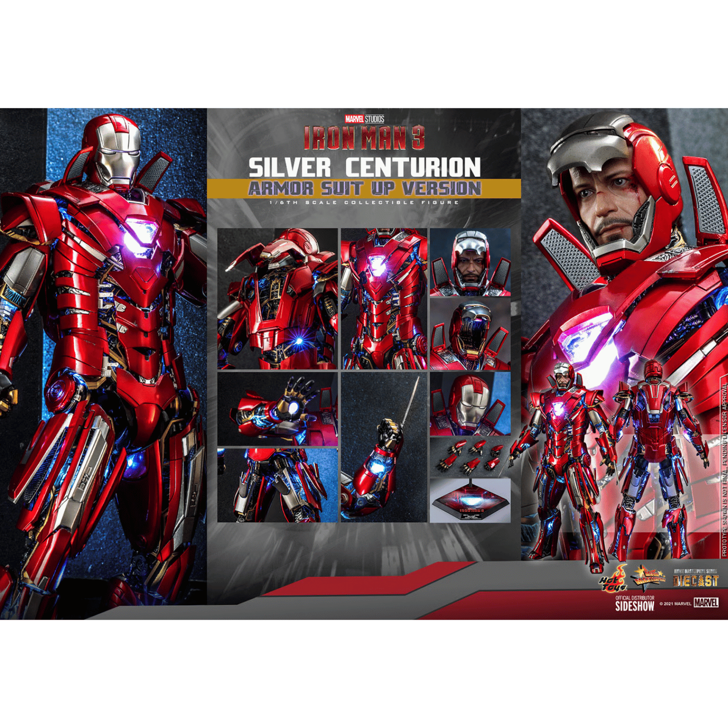 TITAN Centurion パワースーツ　サイズ50 （赤6） Marvel Studios: Iron Man 3: Silver Centurion (Armor Suit Up