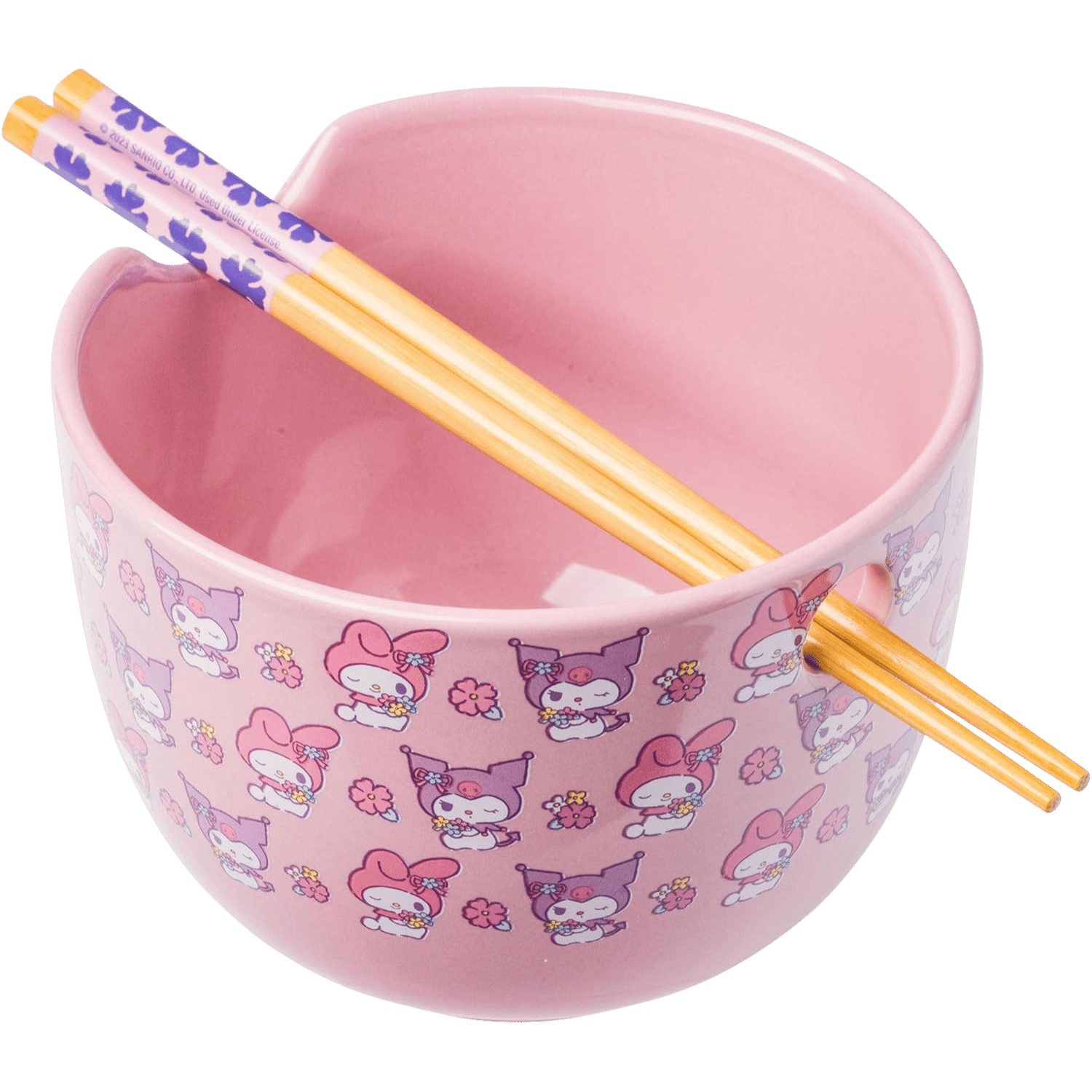 Sanrio: My Melody & Kuromi - Ceramic Ramen Bowl w/Chopsticks (20oz