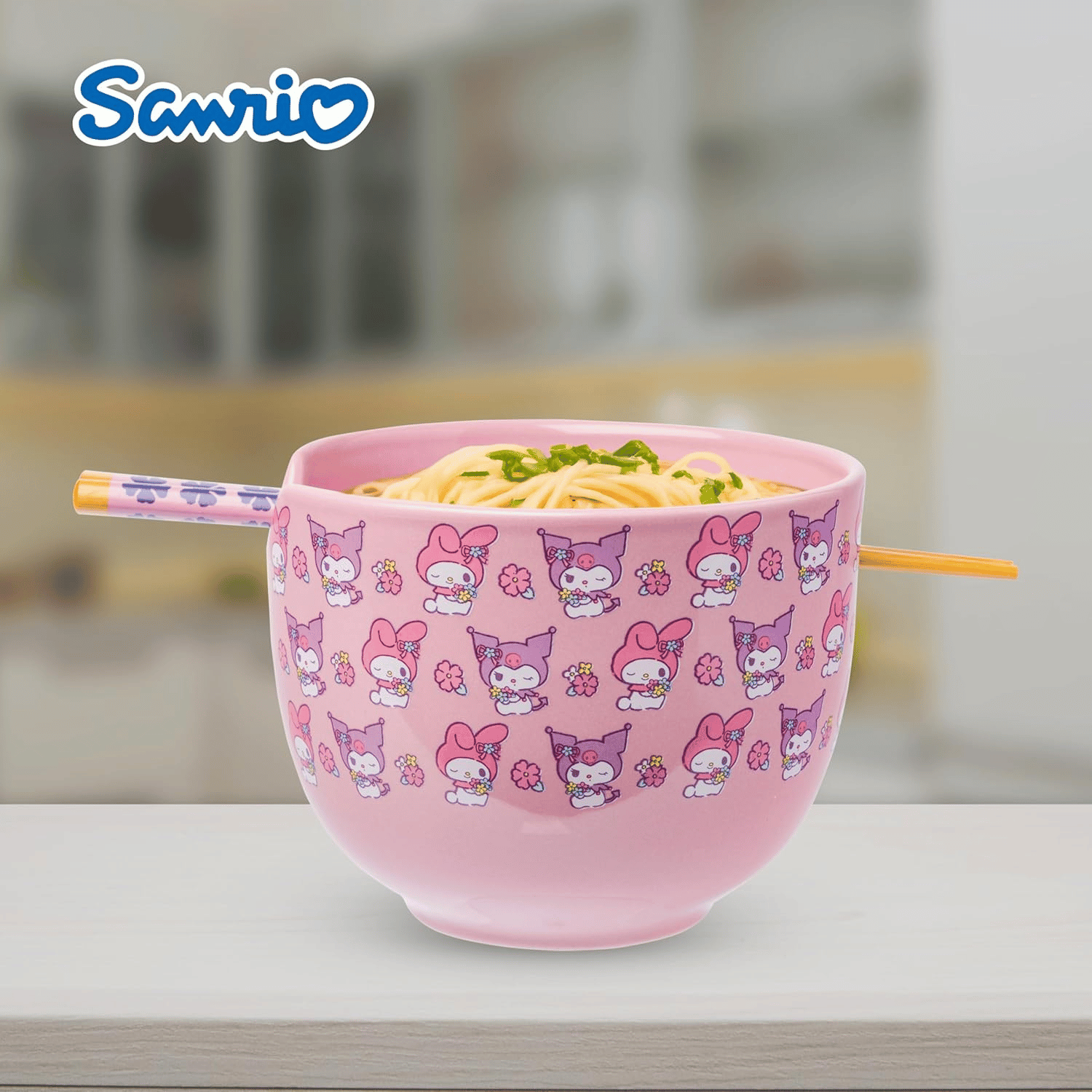 Silver Buffalo Sanrio My Melody & Kuromi Ramen Bowl - Thumbnail 4