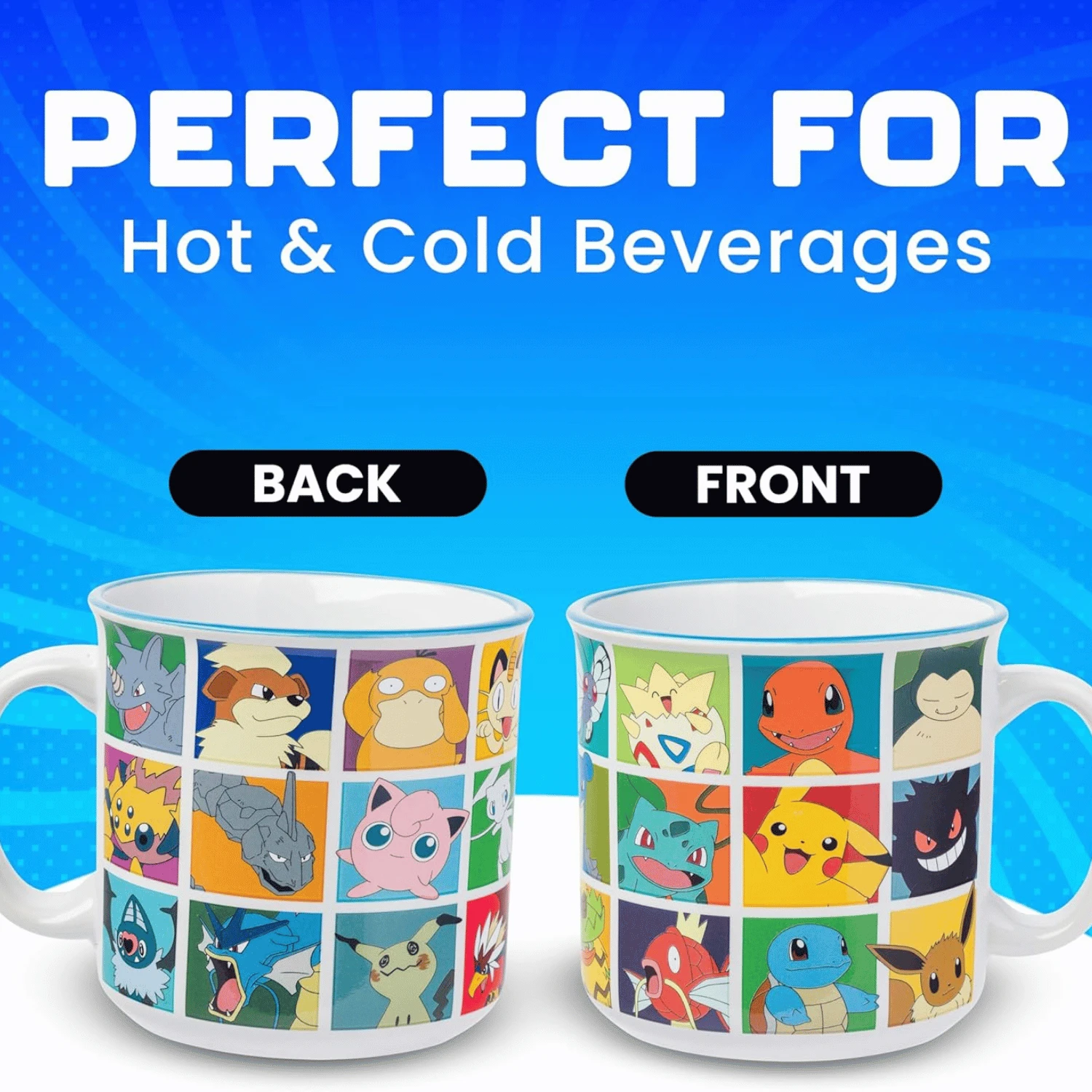 Pokemon: Various Pokemon - Ceramic Camper Mug (20oz) - Game Nerdz