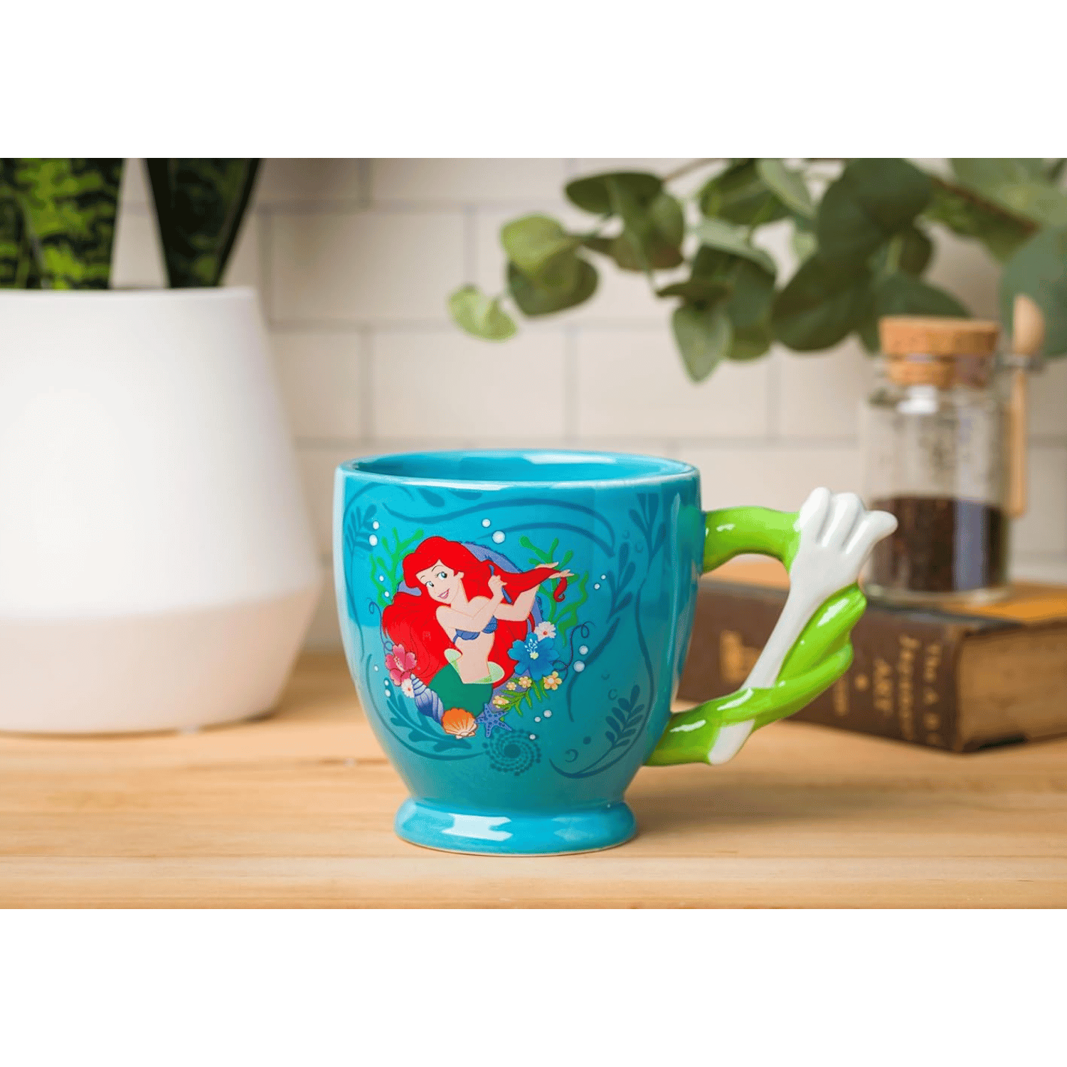 disney parks ariel little mermaid dress ceramic mug Disney Ariel Mermaid Princess Ceramic Coffee Mug, Sculptured Design, 10 oz