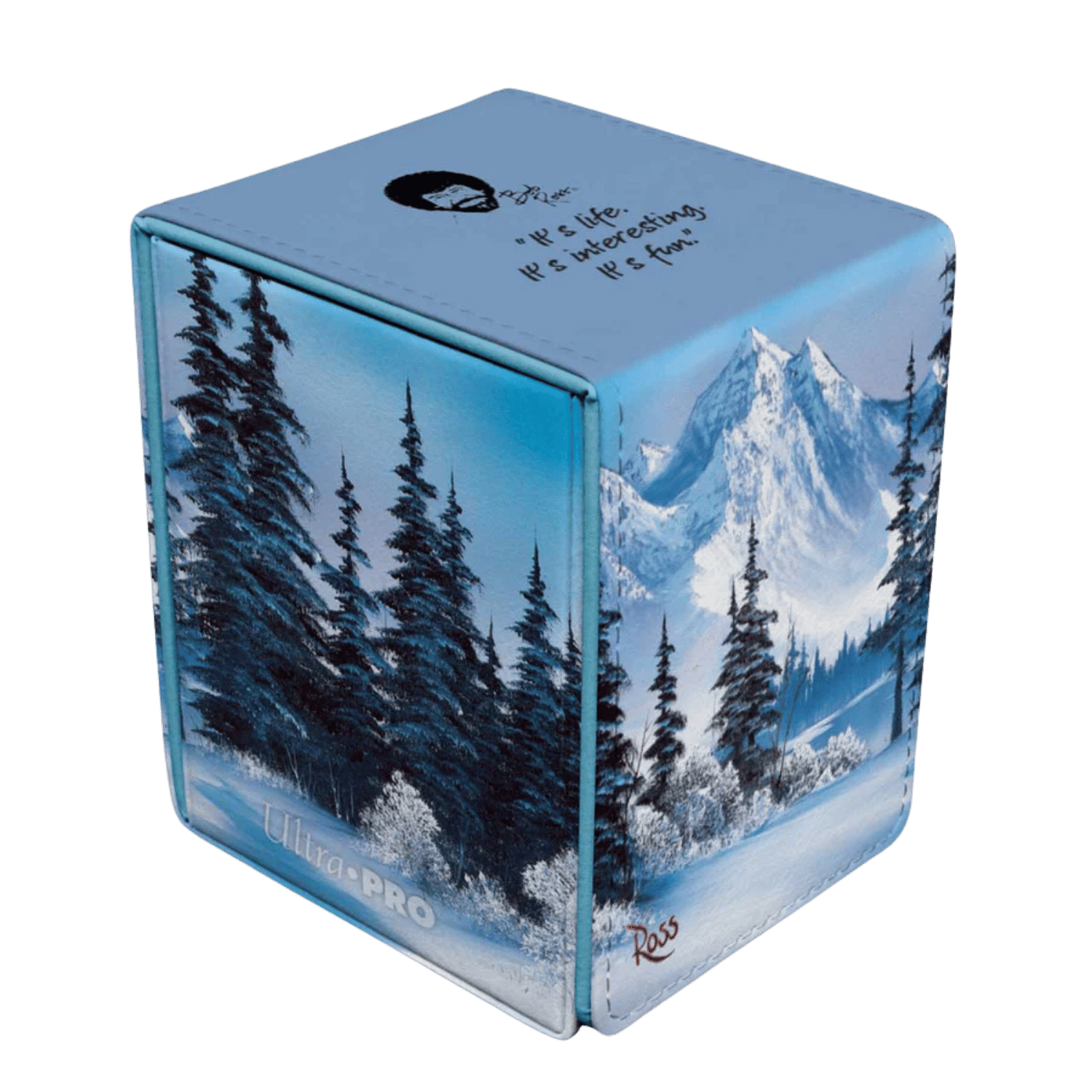 TELEBOAT ギフトボックス Ultra Pro Deck Box: Bob Ross - Winter Paradise (Alcove Flip