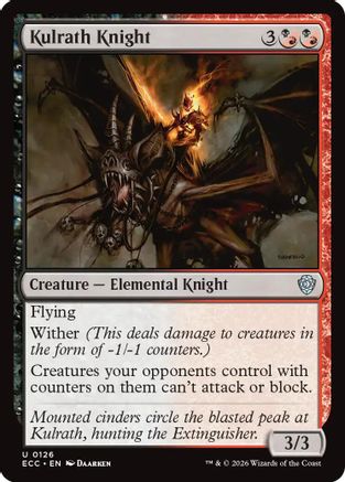 Kulrath Knight (ECC-126) - Commander: Lorwyn Eclipsed - Game Nerdz Kulrath Knight (ECC-126) - Commander: Lorwyn Eclipsed - Game Nerdz