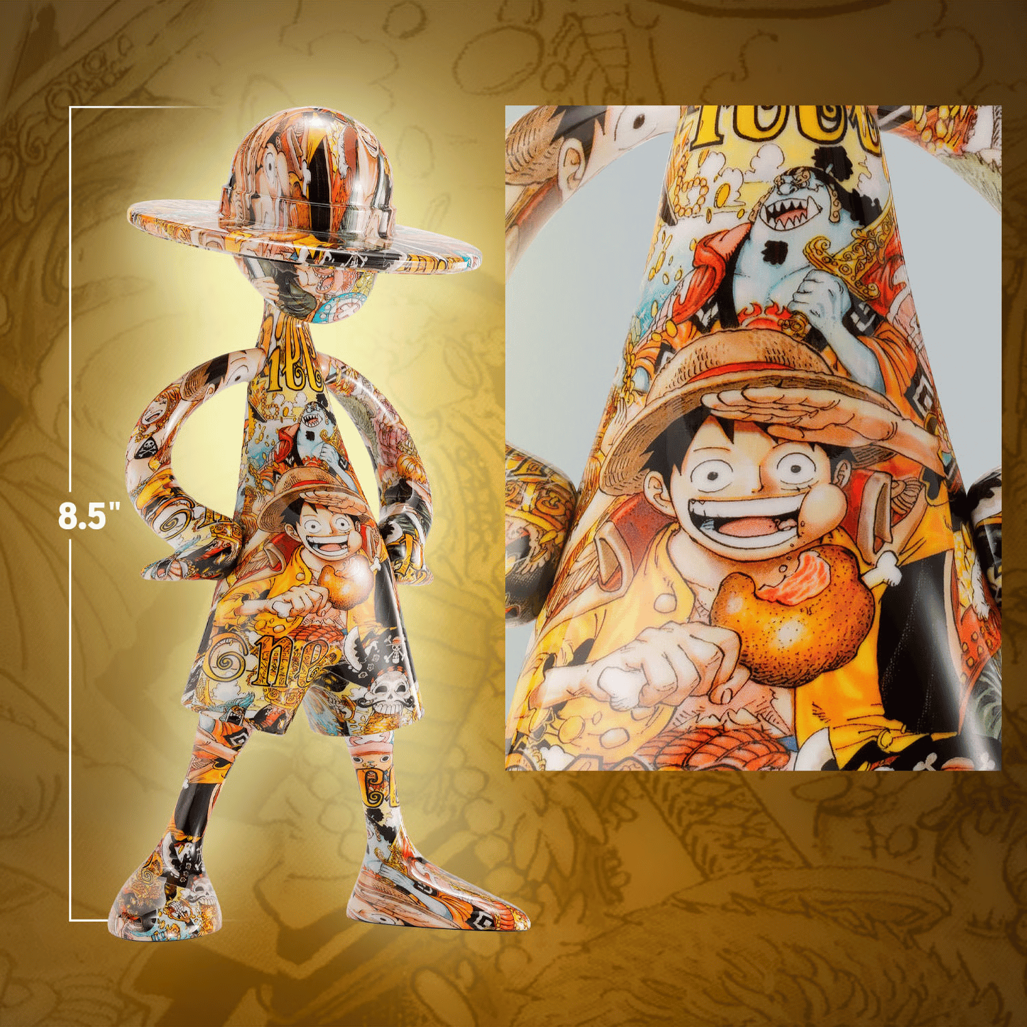 One Piece: Luffy's ArtCanvas 1000LOGS Anniversary TAMASHII NATIONS