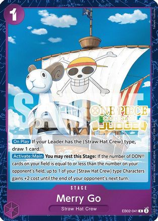 Merry Go (Judge Pack Vol. 7) (EB02-041) One Piece Promotion Cards Foil - Game Nerdz Merry Go (Judge Pack Vol. 7) (EB02-041) One Piece Promotion Cards Foil - Game Nerdz