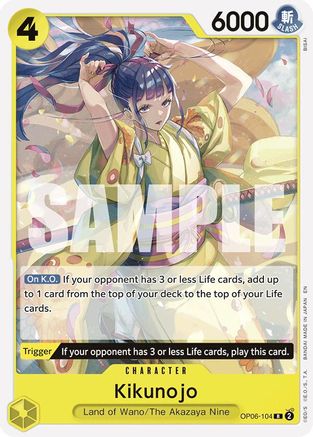 Kikunojo (Reprint) (OP06-104) Starter Deck 28: GREEN/YELLOW Yamato