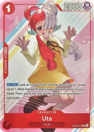 Uta (Welcome Pack Vol. 2) (OP09-002) One Piece Promotion Cards