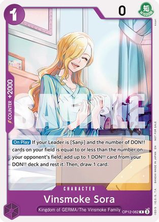 Vinsmoke Sora (Tournament Pack 2026 Vol. 1) (OP12-062) One Piece