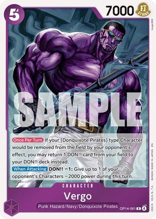 Vergo (OP14-061) The Azure Sea's Seven Foil - Game Nerdz