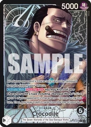 Crocodile - OP14-079 (Alternate Art) (OP14-079) The Azure Sea's