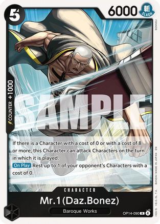 Mr.1(Daz.Bonez) (OP14-090) The Azure Sea's Seven Foil - Game Nerdz