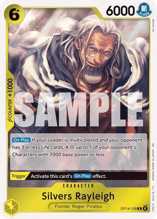 Silvers Rayleigh (OP14-108) The Azure Sea's Seven Foil - Game Nerdz