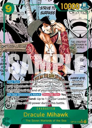 Dracule Mihawk (Manga) (OP14-119) The Azure Sea's Seven Foil