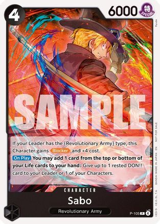 Sabo (Store Tournament 2025 Vol. 4) (P-105) One Piece Promotion