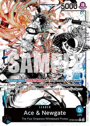 Ace & Newgate (Parallel) (ST22-001) Starter Deck 22: Ace & Newgate