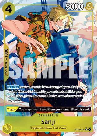 one piece tcg sanji deck Zoro/Sanji improvements. : r/OnePieceTCG one of the iconic Three Captains Sanji (Full Art) (ST29-004) Starter