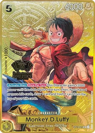 M*a様 2nd Anniversary ONE PIECE CARD 2024 One Piece Promos 003 Monkey D. Luffy 2nd Anniversary