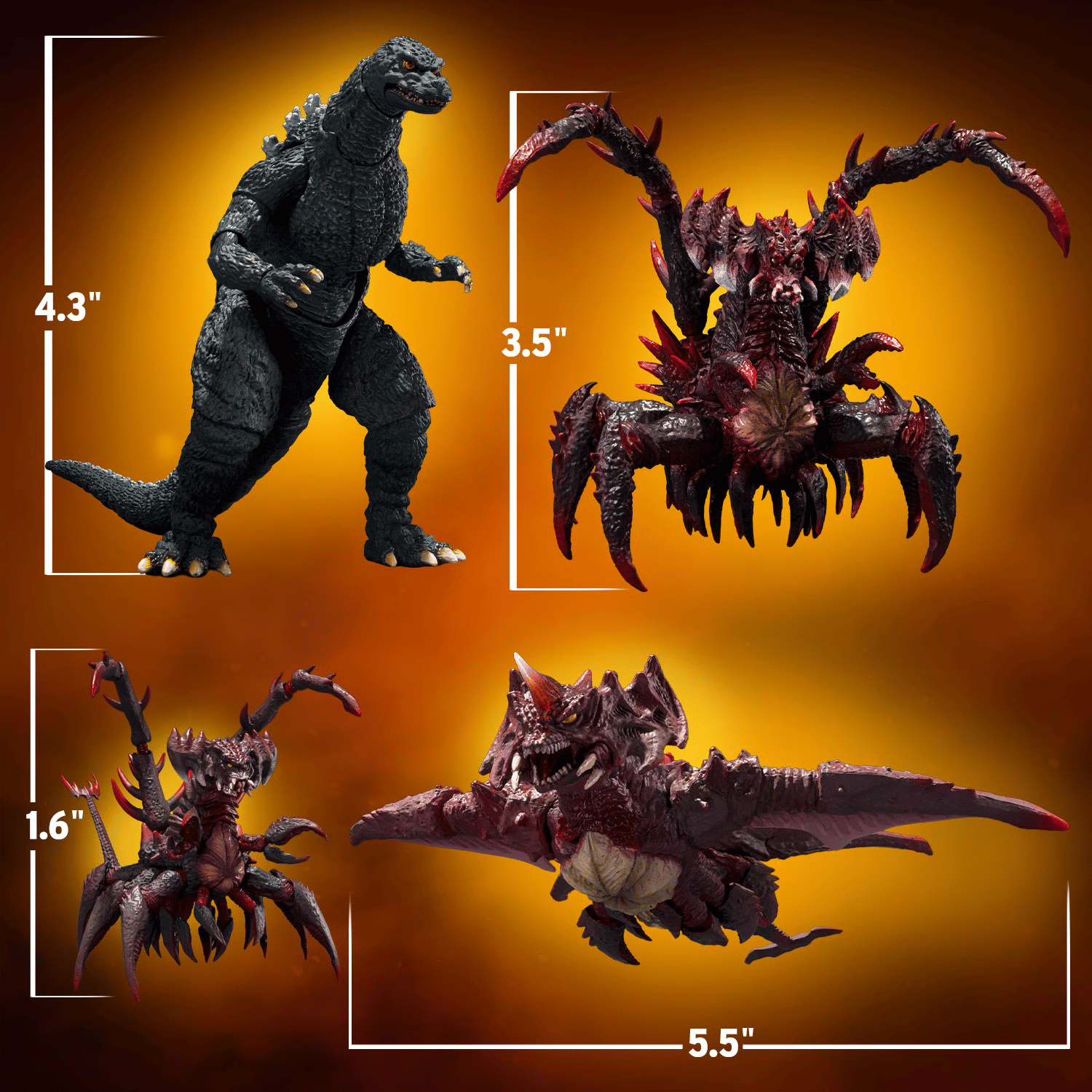 Godzilla vs Destoroyah: Godzilla Jr. & Destoroyah Evolution Set