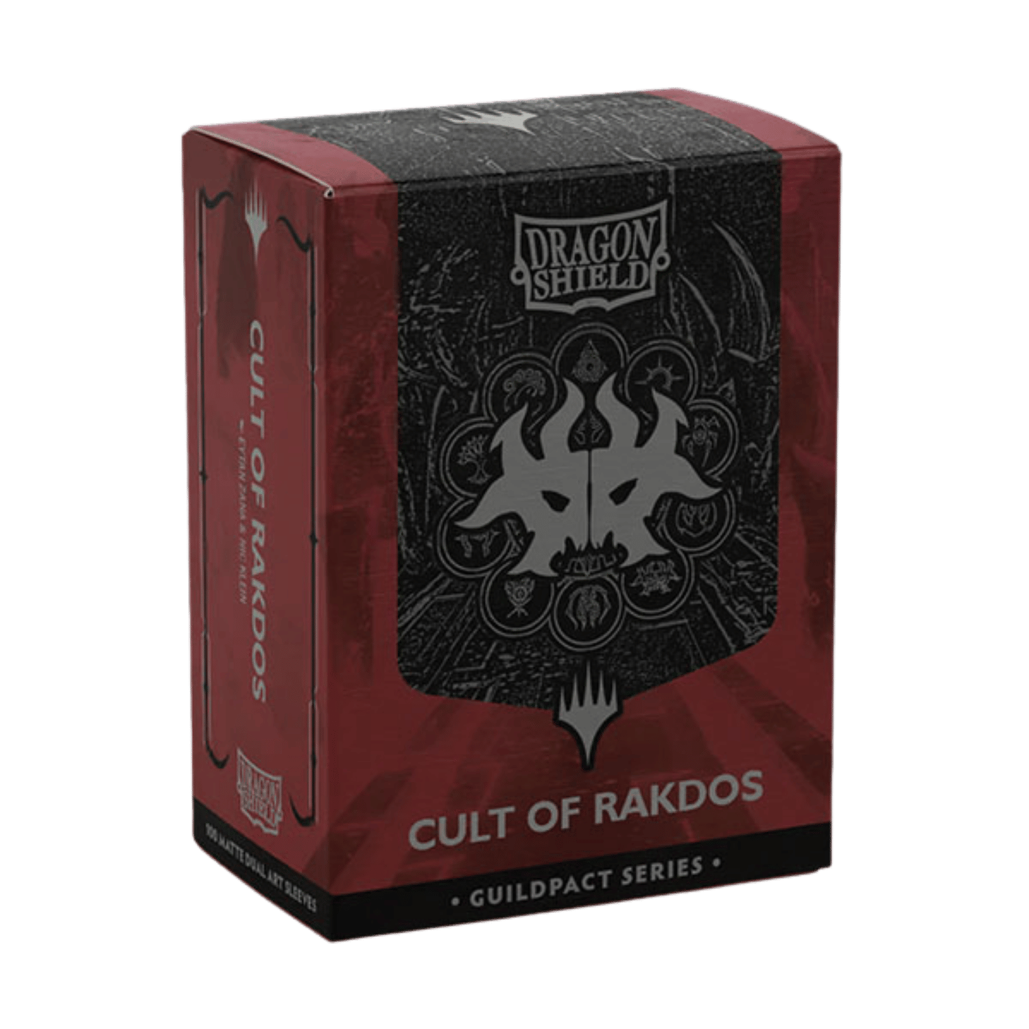 Dragon Shield: MTG Guildpact Series "Cult of Rakdos" - Matte Dual Art Card Sleeves (100ct) (PREORDER) Dragon Shield: MTG Guildpact Series "Cult of Rakdos" - Matte Dual Art Card Sleeves (100ct) (PREORDER)