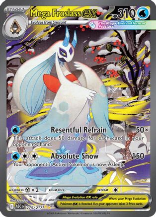 MEGA FROSLASS ex トレーディングカード Mega Froslass ex - 275/217 275 - ME Ascended Heroes Holofoil