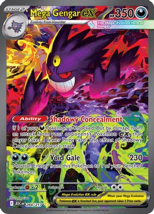 Mega Gengar ex - 284/217 284 - ME Ascended Heroes Holofoil - Game