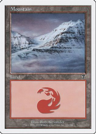 Mountain (338) (7ED-338) - 7th Edition Foil - Game Nerdz