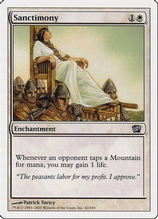 Sanctimony (8ED-042) - 8th Edition Foil - Game Nerdz