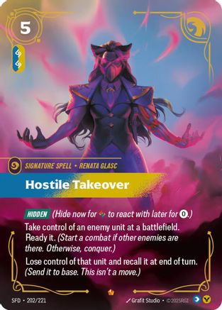 Hostile Takeover (202/221) - Spiritforged Foil - Game Nerdz
