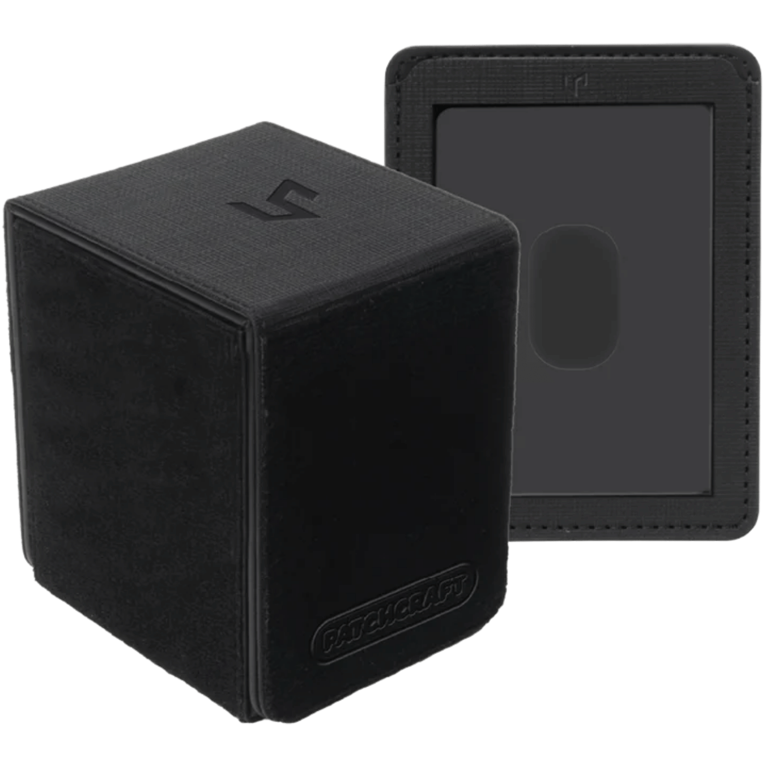 Ultra Pro Deck Box: PATCHCRAFT Black (Alcove Flip) - Game Nerdz