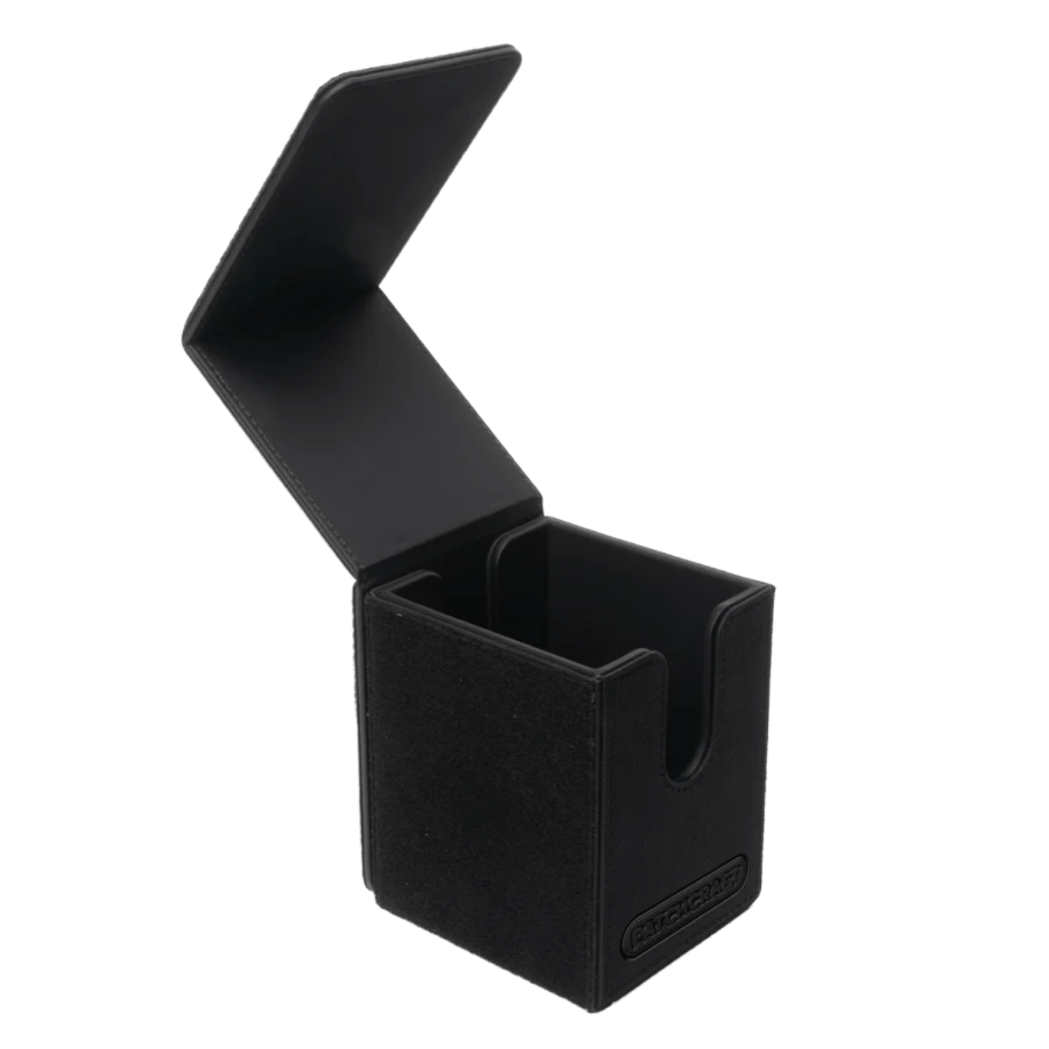 Ultra Pro Deck Box: PATCHCRAFT Black (Alcove Flip) - Game Nerdz