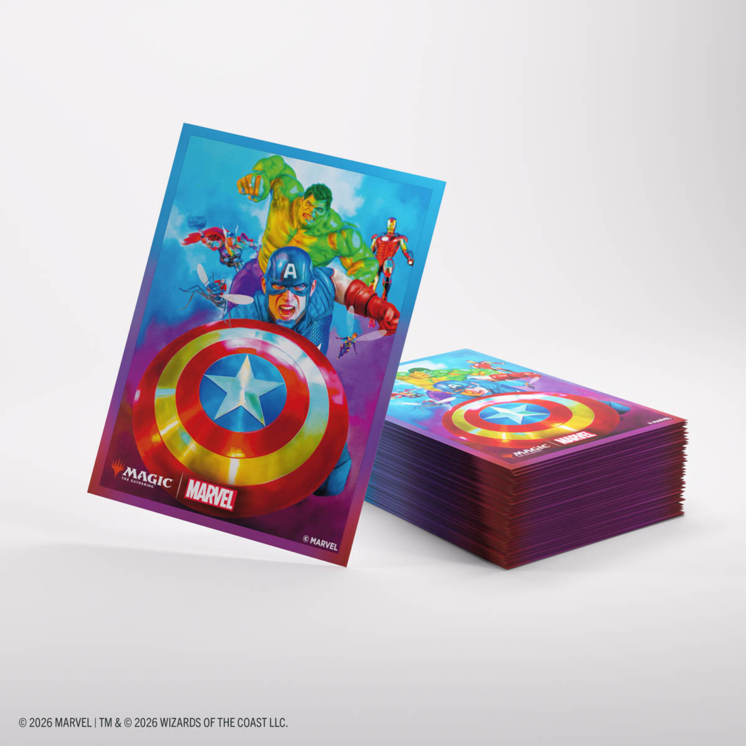 captain america card sleeves GameGenic Marvel Champions Art Sleeves
