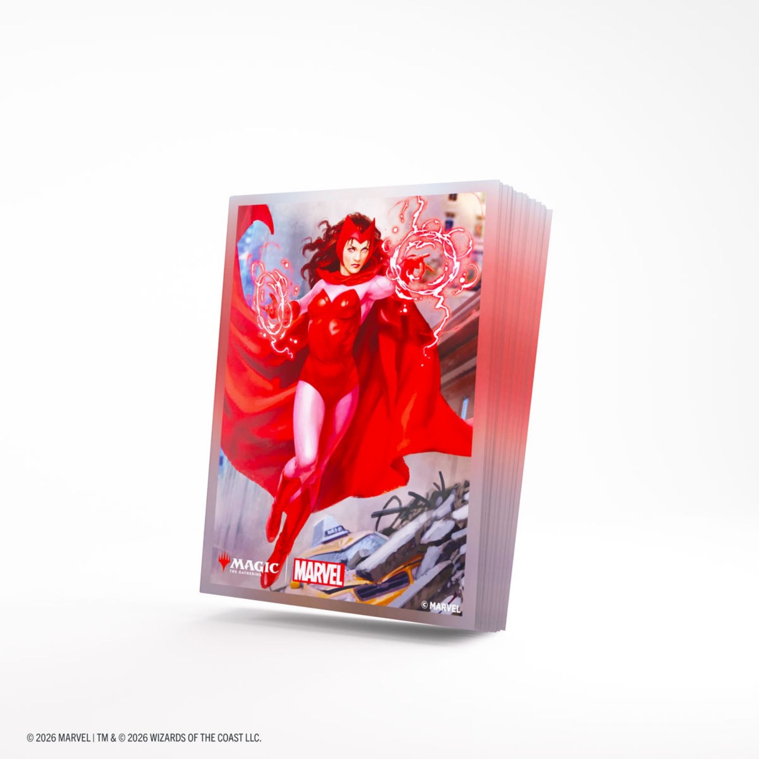 MARVEL SUPER HEROESプロテクターメタリックスカーレットウィッチ Gamegenic: Premium Art Sleeves - MTG Marvel Super Heroes - The