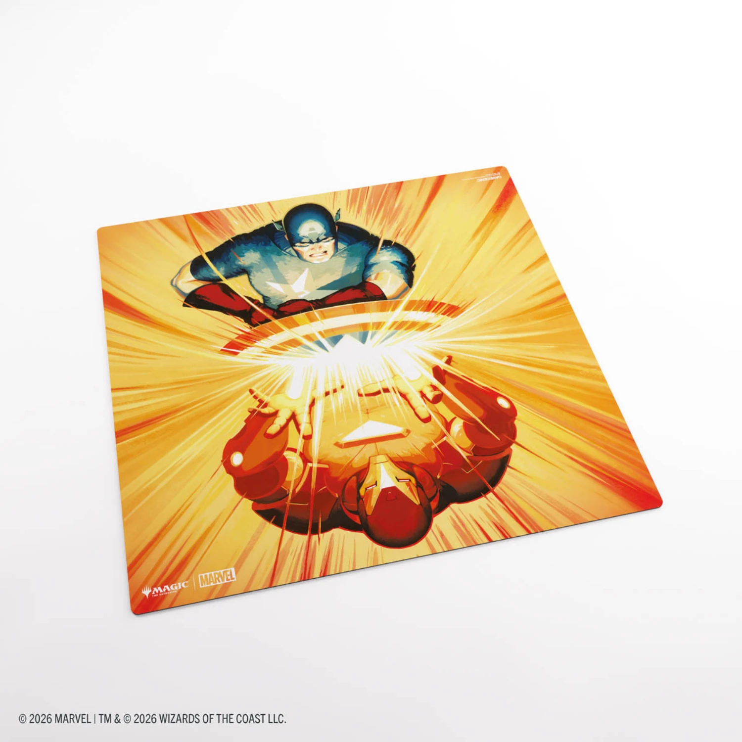 MTG プレイマット　マーベル　キャプテン・アメリカ　アイアンマン Gamegenic: 2-Player Prime Playmat - MTG Marvel Super Heroes - Iron