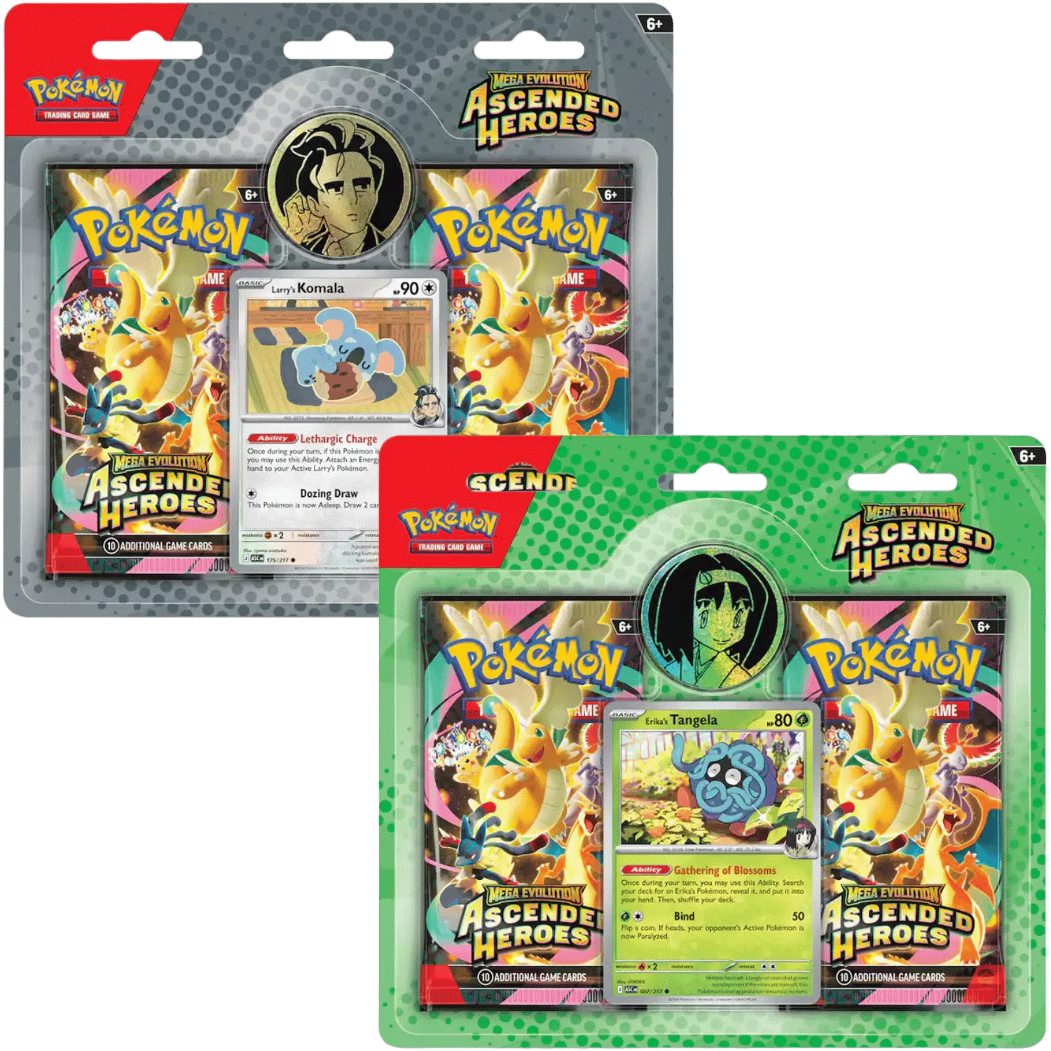 ポケモンカードゲーム MEGAEVOLUTION ブースターバンドル 2個セット Pokemon: Mega Evolution - Ascended Heroes - Two-Booster Blister