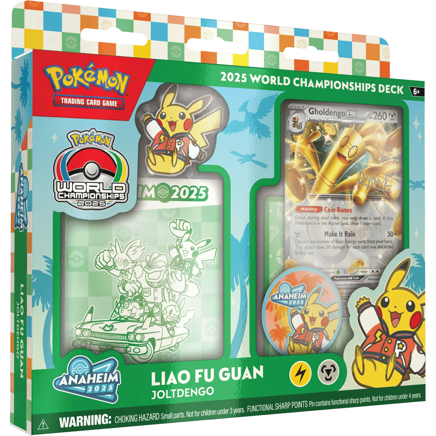 pokemon cards new set 2025 Pokmon TCG World Championships Deck : Toys & Games card replica deck 2025 World Championships booklet 1 Pin 1 Coin 1 Deck box 1 Playmat 1 Poster POKMON TCG 20252026 POTENTIAL