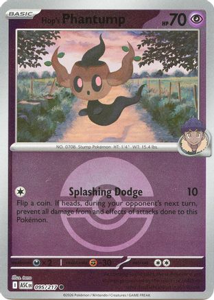 pokemon phantump card M2a] Hop's 077/193Psychic Energy Holo RarityCommon Hit Points70 HP Grass Hop's Phantump (Poke Ball) 95