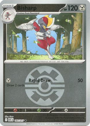 Bisharp (Quick Ball) 147 - ME Ascended Heroes Reverse Holofoil - Game Nerdz Bisharp (Quick Ball) 147 - ME Ascended Heroes Reverse Holofoil - Game Nerdz