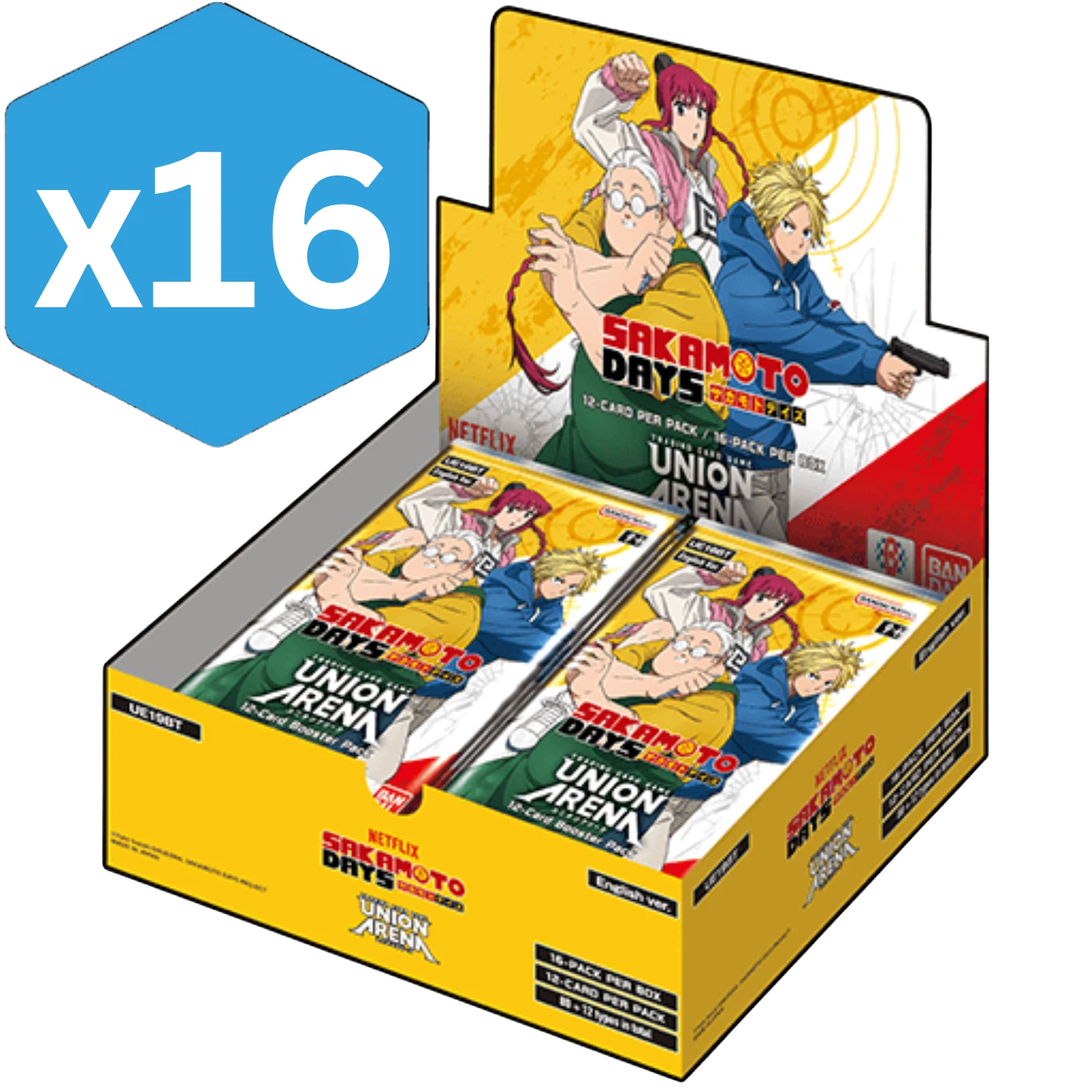UNION ARENA SAKAMOTO DAYS 新品未開封 英語版 Union Arena TCG: Sakamoto Days UE19BT - Booster Box (Sealed Case