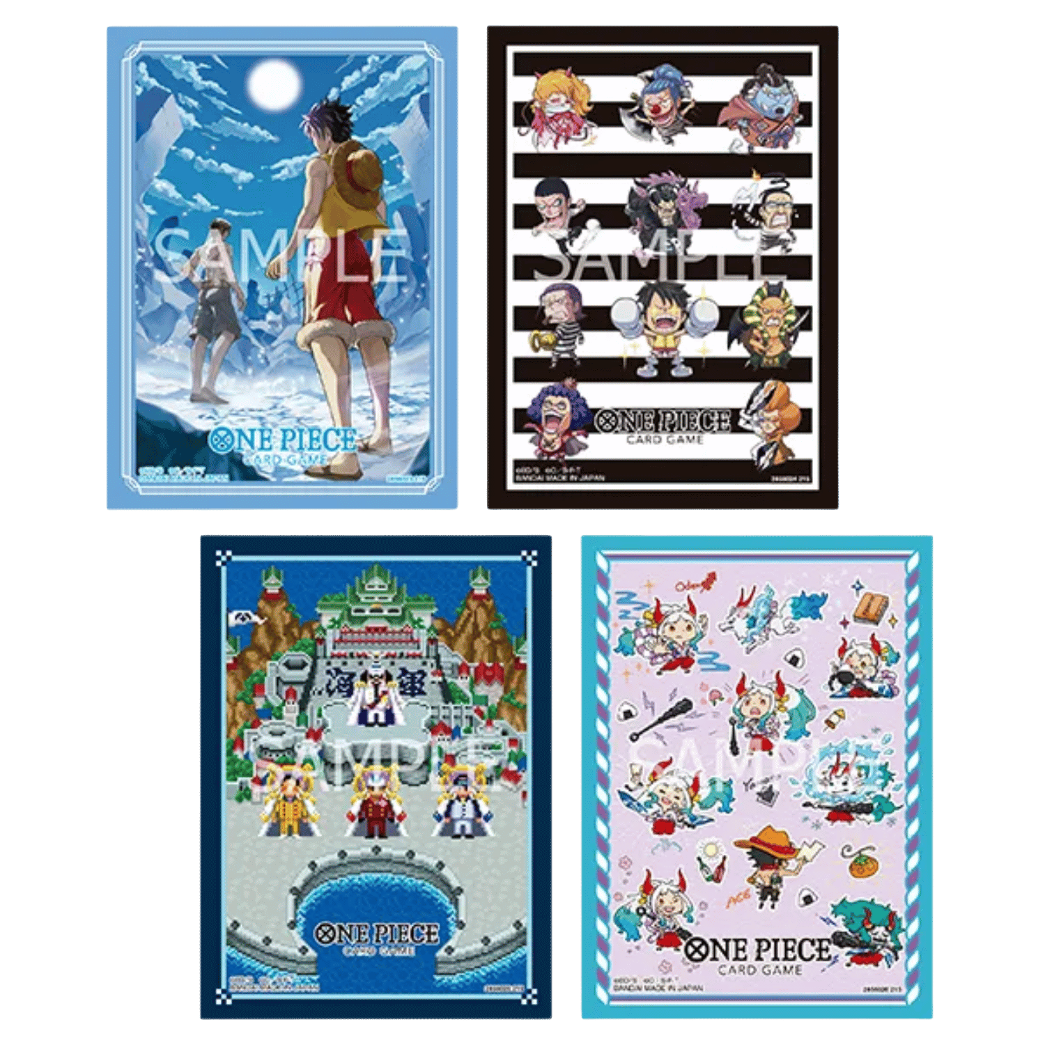 ONE PIECEWholeCake  Arc カードスリーブセット One Piece TCG: Official Card Sleeves V15 (70ct) (Set of 4) - Game
