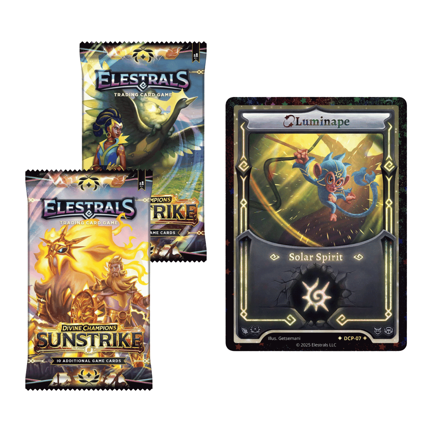 Elestrals TCG: Divine Champions Sunstrike - 2-Booster Blister Pack