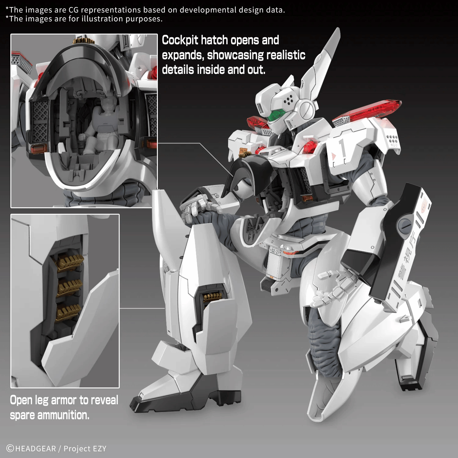 Patlabor EZY: RG AV-98Plus Ingram (Ingram Plus) - 1/48th Scale