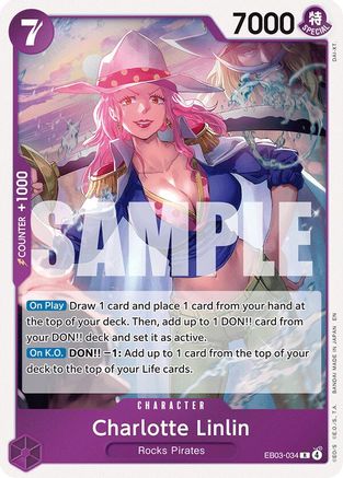 charlotte linlin one piece card game ST07-010 SR Flagship Battle October 2023 12000 [On Play] If your Leader has the [Big Mom Pirates] type ST34-004] Charlotte Linlin : r/OnePieceTCG